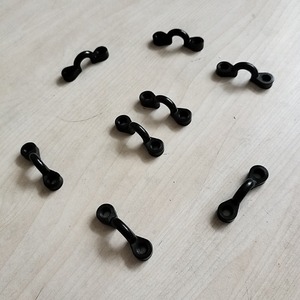 Clips de câble en plastique en forme de C pour applications extérieures sur ponts de bateaux, 8 pièces, style pont cintré - Product Image 1
