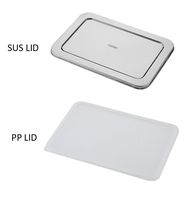 Plateau de service rapide Liyunda moderne rectangulaire personnalisé en acier inoxydable 304/201 à 2/3/4 compartiments pour portions divisées