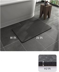 Alfombrillas de Baño Modernas Absorbentes, Resistentes a las Manchas, Antideslizantes y de Secado Rápido, de Poliéster con Base de Goma para Uso Doméstico y Hotelero - Product Image 2