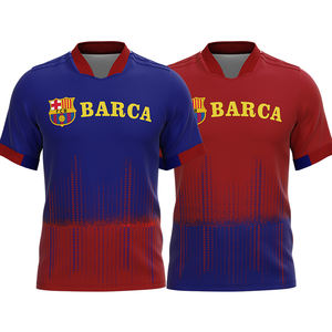 Maillot de football personnalisé avec logo de club, impression par transfert thermique OEM, séchage rapide, respirant, unisexe, pour équipes, commandes en gros - Product Image 1