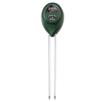 Testeur d'humidité du sol, de luminosité et de pH 3-en-1 pour le jardinage, la pelouse, l'agriculture, utilisation intérieure/extérieure sans piles
