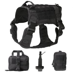 Arnés tipo chaleco para perro, conjunto de chaleco para perro, ropa táctica resistente al agua para perro, arnés ajustable para perro para exteriores - Product Image 3