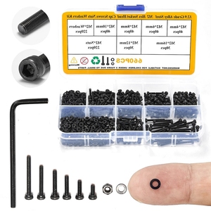 Juego de Tornillos, Tuercas y Arandelas de Acero Inoxidable OKYN251030-46, 660 Piezas, Anticorrosión, Hexagonales - Product Image 1