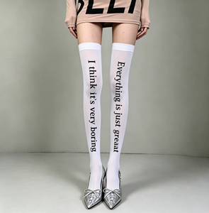 Collants imprimés fleuris d'été en soie anti-accroc pour femmes, bas cuissardes en dentelle de soie respirants pour femmes - Product Image 5