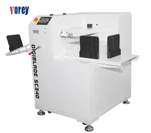 Máquina de alimentação de folha automática vorey sc340x, máquina de cortar