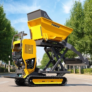 Mini-dumper chenillé multifonctionnel avec livraison gratuite, mini-dumper 500KG 800KG, mini-transporteur, camion benne pour la construction - Product Image 1