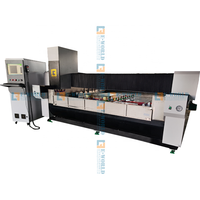 Centre de travail du verre multifonctionnel : machine de fraisage, perçage, gravure, rectification et polissage du verre avec changeur d'outils automatique