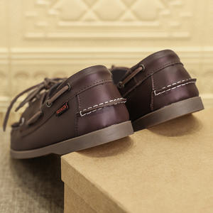 Mocassins Mode Classiques <span class=keywords><strong>Homme</strong></span> Style Voile Chaussures <span class=keywords><strong>Bateau</strong></span> Tendance Doublure Cuir Souple Laçage - Product Image 4