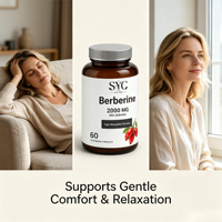 Berbérine 2000mg 60 Capsules Végétaliennes Ingrédient Botanique Pur Complément Alimentaire Marque Blanche Vente en Gros