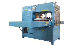 Machine de soudage haute fréquence <span class=keywords><strong>automatique</strong></span> pour bâches PVC et cuir, grande puissance, avec table coulissante - Product Image 2