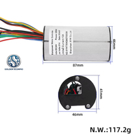 Controlador de Scooter de 36V 24V 250W, Kit de Acelerador con Pantalla, Batería de Litio Resistente al Agua de Fibra de Carbono de 5.5 Pulgadas