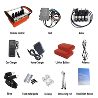 Control Remoto Inalámbrico Portátil para Grúas, Control Remoto para Vehículos Hidráulicos, Alcance de 500 m, Resistente al Agua IP68, Plástico