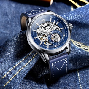 Merkur 100% Tourbillon <b>Watch</b> Transparency <b>Skeleton</b> Men's Sapphire <b>Watch</b> for Men Green Mechanical Wristwatch Relogio Masculino - Product Image 6