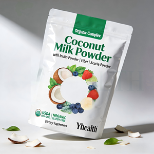 Yhealth OEM Etichetta Privata Polvere di Latte di Cocco Biologico Superfood con Inulina e Fibra di Acacia per Integratori Alimentari - Product Image 1