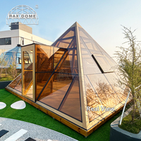 RAXDOME 6M Structure pyramidale en verre pour salle de méditation et véranda, utilisation toute saison