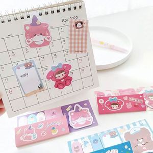 Japanese & Korean Style Cute Cartoon Animal Self-Adhesive <b>Sticky</b> <b>Notes</b> Back-to-School Essentials Study Reminder Paper Memo Pads - Product Image 6