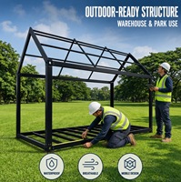 Conteneur Aménagé Détachable Moderne de Taille Standard, Étanche et Respirant, avec Structure en Acier Industrielle, pour Entrepôt Extérieur et Aménagement de Parc