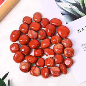 Hot Sale Nature Healing Crytsal Energy Quartz <b>Red</b> jasper Tumble Stone for - Product Image 6