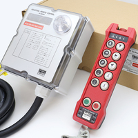 Télécommande radio industrielle à 10 touches, double vitesse, avec verrouillage, IP66, 36V-550V, pour grue