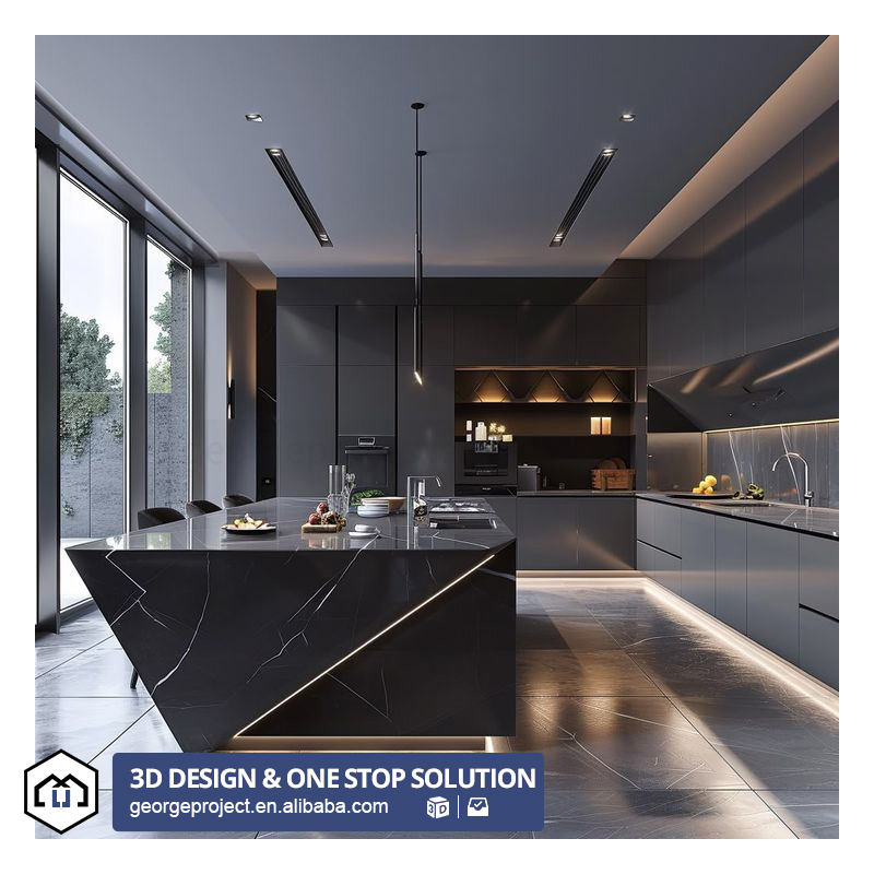 Meuble de cuisine noir