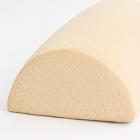 Coussin de soutien pour les jambes en mousse à mémoire de forme beige, demi-rond, pour le repos quotidien à la maison