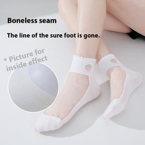 Calcetines <span class=keywords><strong>de</strong></span> mujer <span class=keywords><strong>de</strong></span> seda con tarjeta <span class=keywords><strong>de</strong></span> conejo pequeño a <span class=keywords><strong>la</strong></span> moda, logotipo <span class=keywords><strong>de</strong></span> cuerpo <span class=keywords><strong>de</strong></span> longitud redonda, temporada <span class=keywords><strong>de</strong></span> otoño, parte inferior <span class=keywords><strong>de</strong></span> algodón, <span class=keywords><strong>boca</strong></span> baja, tubo corto <span class=keywords><strong>de</strong></span> cristal - Product Image 3