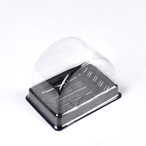 MIni cake desserts box Accept custom semicircle plastic clear round cake boxes Container Blister Inner Tray Disposable cake box