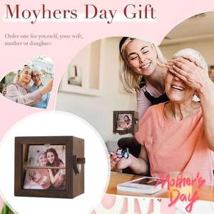 パーソナライズされた写真フリップブックアニメーションボックス、ライト付きカスタム木製フォトブック、カスタムクランクフォトボックス写真ボックス卸売 - Product Image 3