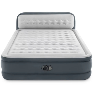 64448 ULTRA PLUSH Headboard Air <b>Mattress</b> with Build-in Pump Airbed <b>Foldable</b> Sleep Camping Inflatable Air <b>Mattresses</b> - Product Image 1