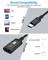 Kyere Mini tipo C A Adaptador de iluminación Cable Adaptador convertidor tipo C