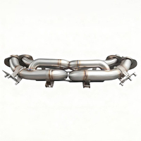 Pipa Knalpot GDR Berkinerja Tinggi dengan Lapisan Halus Tebal untuk Porsche 911 992 3.0T Exhaust Catback Valve Stainless Steel304