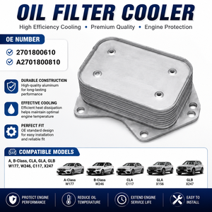 Carcasa de Filtro de Aceite de Motor Confiable para <span class=keywords><strong>Mercedes</strong></span>-Benz <span class=keywords><strong>Clase</strong></span> <span class=keywords><strong>A</strong></span>, B, CLA, GLA, GLB, W177, W246, C117, X247, OE 2701800610 - Product Image 1