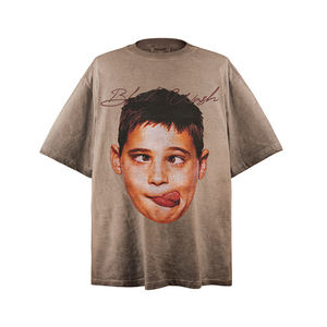 Camisetas <span class=keywords><strong>de</strong></span> Verano con Estampado Gráfico para Mujer, Camiseta <span class=keywords><strong>de</strong></span> Algodón <span class=keywords><strong>de</strong></span> Manga Corta, Corte Holgado, Camisetas <span class=keywords><strong>de</strong></span> Algodón Grueso para Hombre - Product Image 4