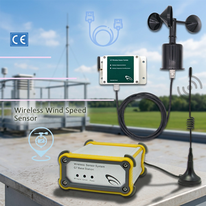 เครื่องวัดความเร็วลม ZigBee สมาร์ทฟาร์มสถานีอากาศทิศทางลมไร้สายเซ็นเซอร์วัดความเร็วลมในสนามพลังลม - Product Image 1