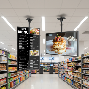 ป้ายเมนูดิจิทัล LCD ขนาด 43 นิ้ว สำหรับติดตั้งภายในอาคาร พร้อมฟังก์ชัน SDK จอแสดงผลโฆษณาแบบตั้งพื้นสำหรับร้านค้าปลีก - Product Image 1