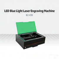 Mesin Pengukir Laser LED Biru Profesional, Printer Laser untuk Industri Kulit, Elektronik, dan Periklanan - Tipe Meja, Mudah Dioperasikan