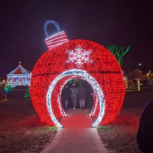 2026 décorations de tunnel d'<span class=keywords><strong>étoile</strong></span> de noël en plein air 6m 20ft lumière chaude en aluminium explosif Boom Motif lumières pour une utilisation extérieure festive - Product Image 3