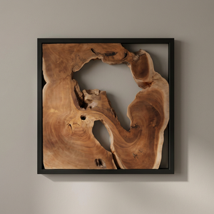 Panel Decorativo de Pared de Madera de Nogal/Roble Macizo Hecho a Mano, Irregular y Quemado, para Decoración del Hogar y Sala de Estar - Product Image 2