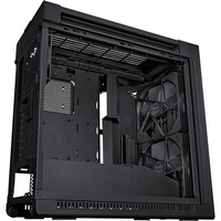 PA602 Black Steel/ABS Plastic/Wood/Tempered Glass Micro ATX Mid Tower Computer Case