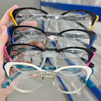 Montures de Lunettes Tendance Haut de Gamme – Montures Optiques Colorées en Acétate Faites à la Main – Monturas Opticas Mixtes