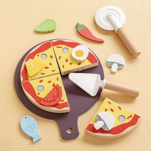 Juego de juguetes para hacer pizza, juguetes de cocina para cortar, juego de simulación, regalo de cumpleaños para niños y niñas - Product Image 6