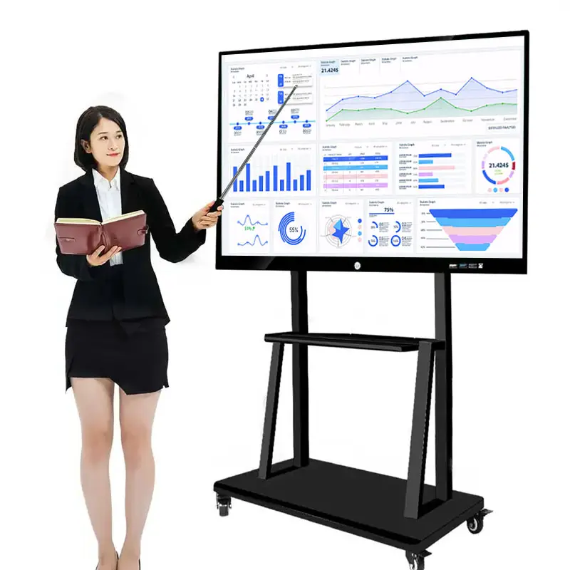 65 inç dokunmatik ekran multimedya okul anaokulu dokunmatik eğitim tahta elektronik interaktif beyaz tahta