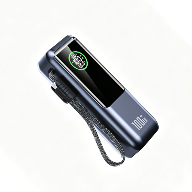 Portable 20000mAh Lightweight High Capacity Emergency Digital Display 100W Fast Charge Power Bank with Micro USB Input