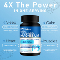 Capsules de magnésium Santé osseuse Soulagement du stress Supplément de magnésium Remède naturel Capsules de supplément minéral