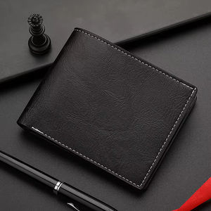 Cartera de Cuero PU para Hombre, Estilo Clásico de Negocios, Gran Capacidad, Tarjetero, Monedero Casual Portátil, Venta Directa al por Mayor - Product Image 4