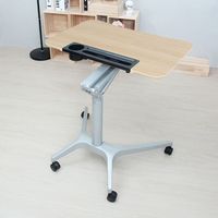 Table de levage automatique pneumatique, colonne en alliage d'aluminium, bureau d'entraînement, pour les paresseux, ajustable