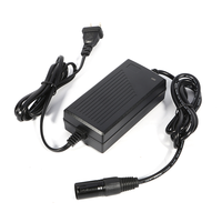 Chargeur de batterie Li-ion 16,8 V 1 A 2 A, compatible avec batteries lithium 12,6 V 2 A, 21 V, 25,2 V, 29,4 V 1 A pour packs de batteries, trottinettes, vélos électriques et vélos.