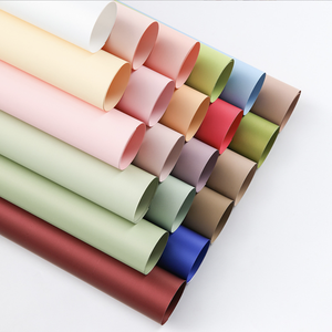 Papier d'emballage floral mat épaissi en gros, imperméable, style coréen Ouya, couleur unie, pour cadeaux et emballages floraux - Product Image 1