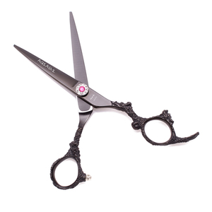 Kéo Cắt Tóc 5.5 ''6 "Aqiabi Nhật Bản Thép Tóc Kéo Đen Tóc Cắt Kéo Mỏng Kéo Màu Đen Chất Lượng Cao A9005 - Product Image 5