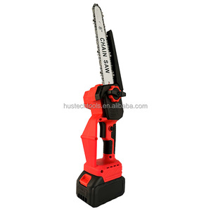 เลื่อยโซ่ยนต์ไร้สายแบบชาร์จไฟได้ 21V ลิเธียม สำหรับงานอุตสาหกรรมและงาน DIY พร้อมช่องเติมน้ำมัน 5300 รอบต่อนาที เลื่อยตัดไม้แบบพกพาสำหรับใช้งานกลางแจ้ง - Product Image 4